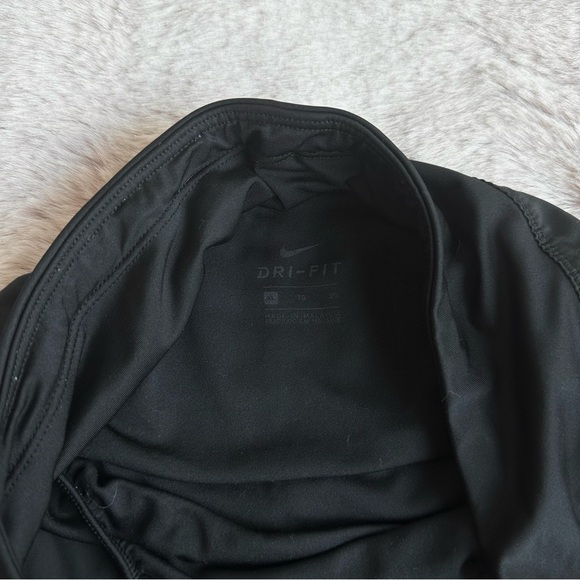 Nike Black Dri Fit Shorts with Mesh Details/ Reflective Logo & Adjustable Waist - Picture 6 of 7